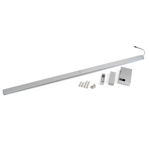Barra appendiabiti regolabile 558-708 mm luce bianca LED a batteria