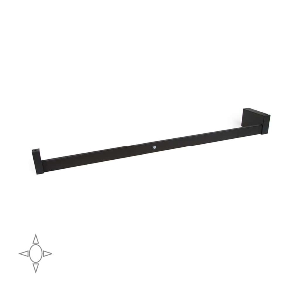 Barra appendiabiti regolabile 708-858 mm luce bianca LED a batteria colore moka