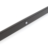 Barra appendiabiti regolabile 708-858 mm luce bianca LED a batteria colore moka