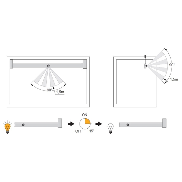 Barra appendiabiti regolabile 708-858 mm luce bianca LED a batteria colore moka