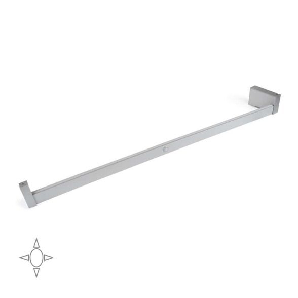 Barra appendiabiti regolabile 858-1008 mm luce bianca LED a batteria