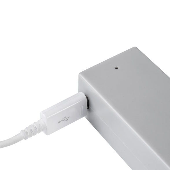 Barra appendiabiti regolabile 858-1008 mm luce bianca LED a batteria