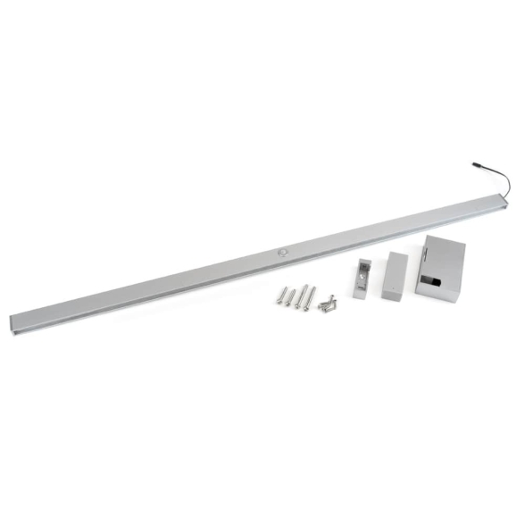 Barra appendiabiti regolabile 858-1008 mm luce bianca LED a batteria