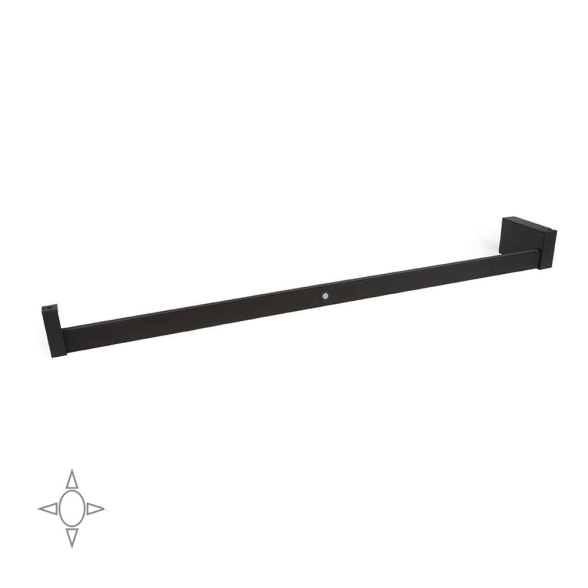 Barra appendiabiti regolabile 858-1008 mm luce bianca LED a batteria, colore moka