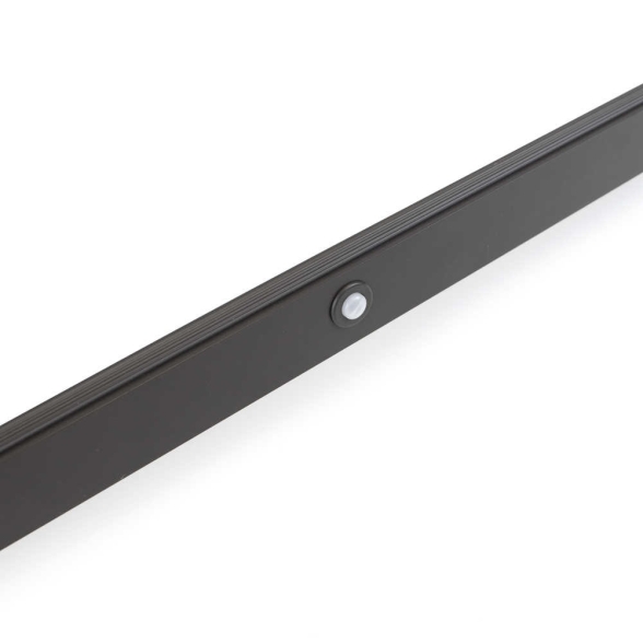 Barra appendiabiti regolabile 558-708 mm luce bianca LED a batteria, colore moka