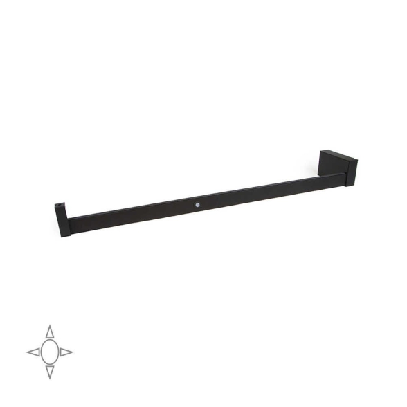Barra appendiabiti regolabile 558-708 mm luce bianca LED a batteria, colore moka