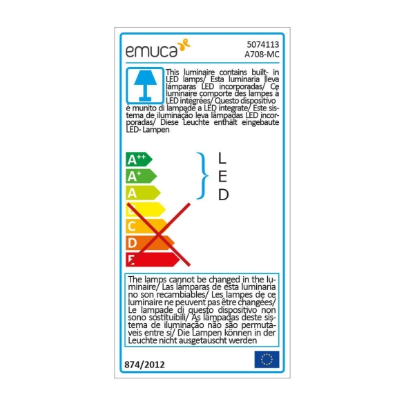 Barra appendiabiti regolabile 558-708 mm luce bianca LED a batteria, colore moka