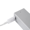 Barra appendiabiti regolabile 708-858 mm luce bianca LED a batteria