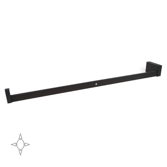 Barra appendiabiti regolabile 1008-1158 mm luce bianca LED a batteria, colore moka