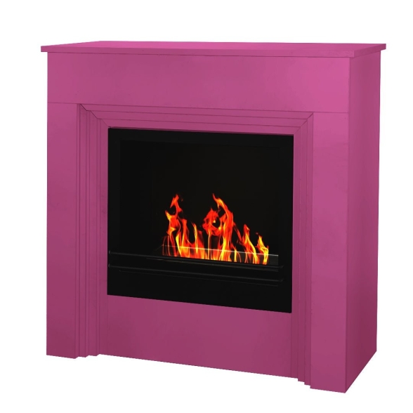 Camino a bioetanolo biocamino a terra colorato BELLINI Fucsia 96x35x99