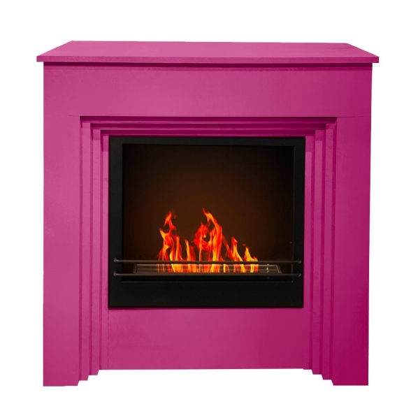 Camino a bioetanolo biocamino a terra colorato BELLINI Fucsia 96x35x99