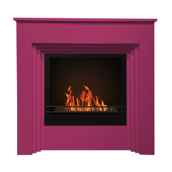 Camino a bioetanolo biocamino a terra colorato BELLINI Fucsia 96x35x99