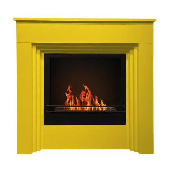 Camino a bioetanolo biocamino a terra colorato BELLINI Giallo 96x35x98