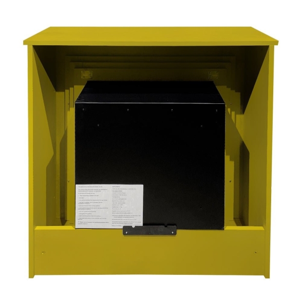 Camino a bioetanolo biocamino a terra colorato BELLINI Giallo 96x35x98