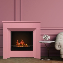 Camino a bioetanolo biocamino da terra colorato BELLINI Rosa 96x35x96
