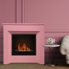 Camino a bioetanolo biocamino da terra colorato BELLINI Rosa 96x35x96