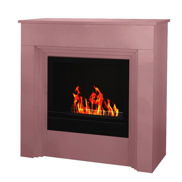 Camino a bioetanolo biocamino da terra colorato BELLINI Rosa 96x35x96