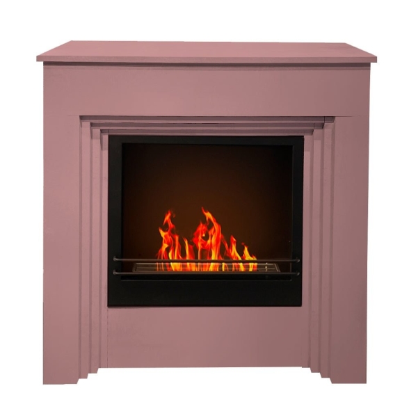 Camino a bioetanolo biocamino da terra colorato BELLINI Rosa 96x35x96
