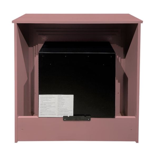 Camino a bioetanolo biocamino da terra colorato BELLINI Rosa 96x35x96