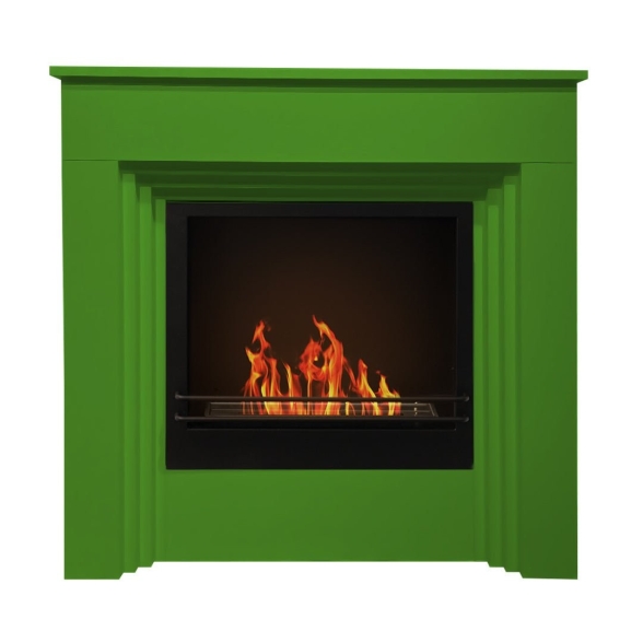 Camino a bioetanolo biocamino da terra colorato BELLINI Verde 96x35x97