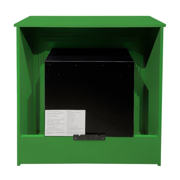 Camino a bioetanolo biocamino da terra colorato BELLINI Verde 96x35x97