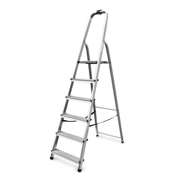 Divina Home Scala domestica in alluminio 6 gradini DH53833