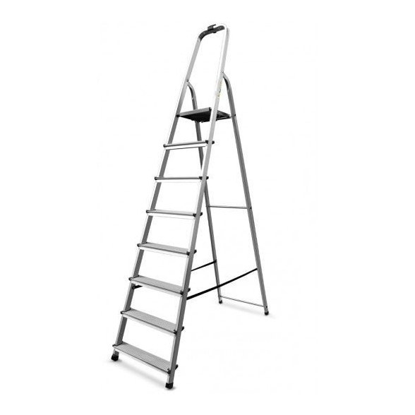 Divina Home Scala domestica in alluminio 8 gradini DH89727