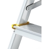 Sgabello scala in alluminio 2 gradini 2x2 doppia salita 125 kg