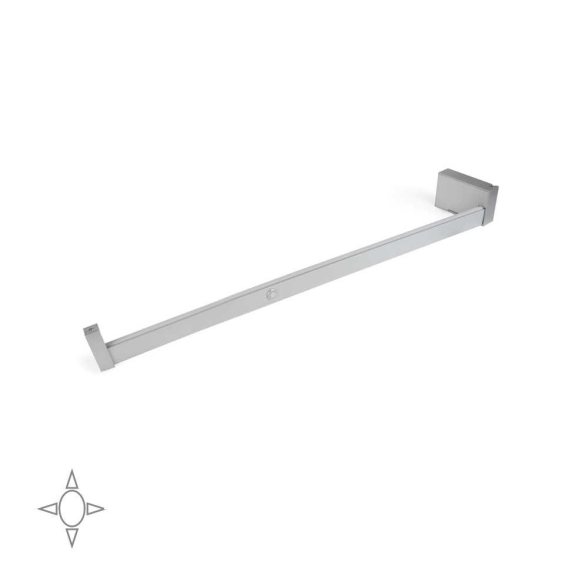 Barra appendiabiti regolabile 408-558 mm luce bianca LED a batteria