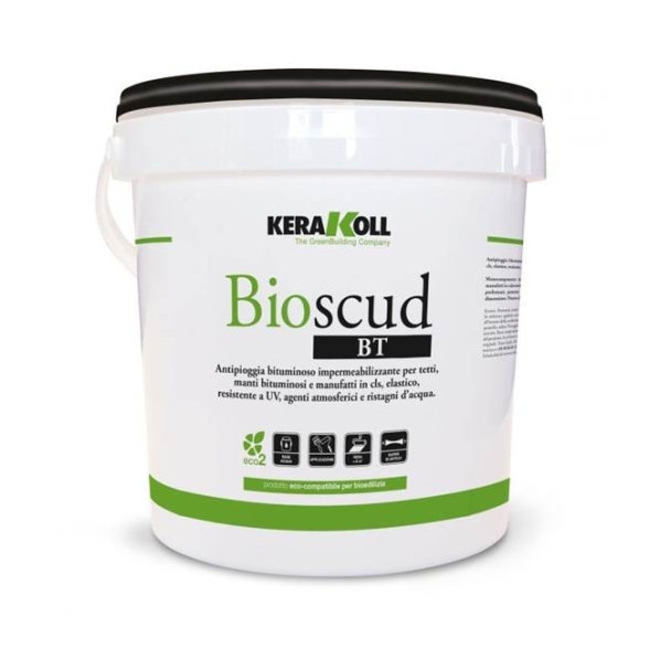 Bioscud BT 16 kg 15306 Kerakoll Impermeabilizzante per tetti, manti bituminosi e manufatti in cls