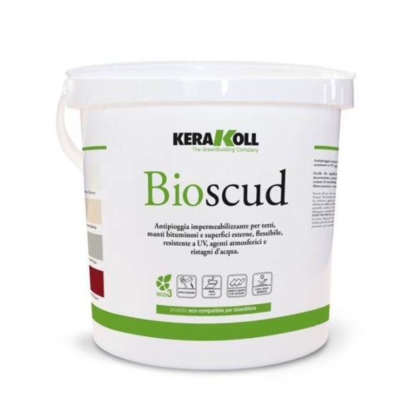 Bioscud 5 kg bianco Kerakoll Antipioggia impermeabilizzante per impermeabilizzazioni e/o incapsulamento amianto