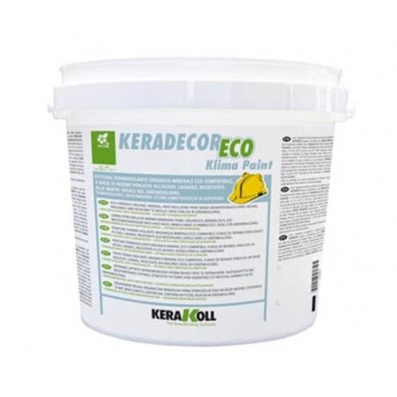 Keradecor Eco Klima Paint bianco Kerakoll pittura per cappotto termico