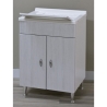 Lavatoio 60x50 Effetto Legno Vasca In Resina Antonella Bianco Portuna