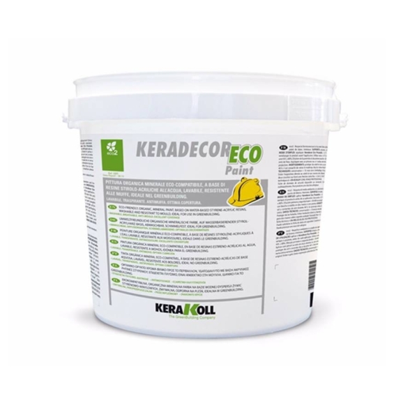 Pittura a base di resine stirolo-acriliche Kerakoll Keradecor Eco Paint 4 lt 23005 bianco Pittura a base di resine stirolo-acriliche Kerakoll Keradecor Eco Paint 4 lt 23005 bianco