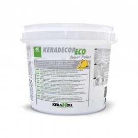 Pittura a base di resine stirolo-acriliche Kerakoll Keradecor Eco Super Paint 4 lt 23187 bianco