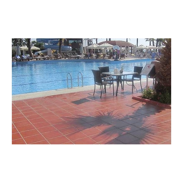Pavimento klinker 24,5 x 24,5 cm rosso Gresmanc Rocinante