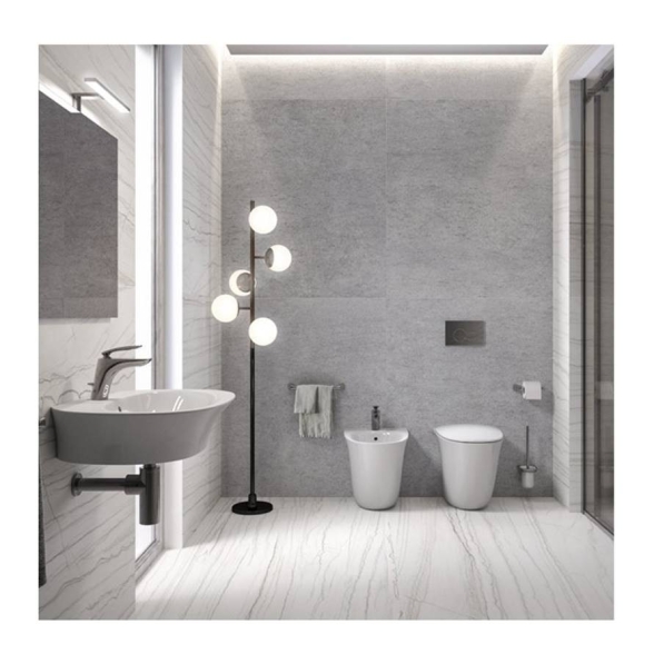 WC Filo Muro Rimless Scarico Parete e Terra Sensation Rak Ceramics