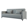 Divano Letto 3 Posti Contenitore Con Braccioli Iris Grigio
