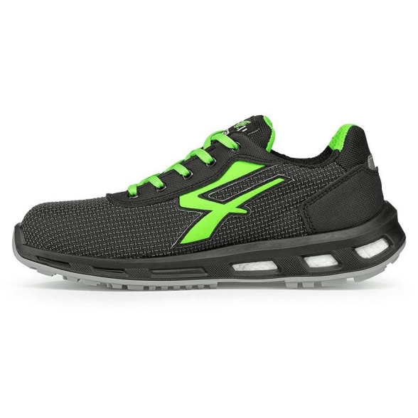 Scarpe antinfortunistiche U Power STRONG S3 CI SRC ESD nero/verde