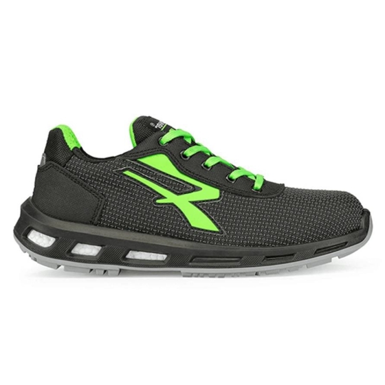 Scarpe antinfortunistiche U Power STRONG S3 CI SRC ESD nero/verde