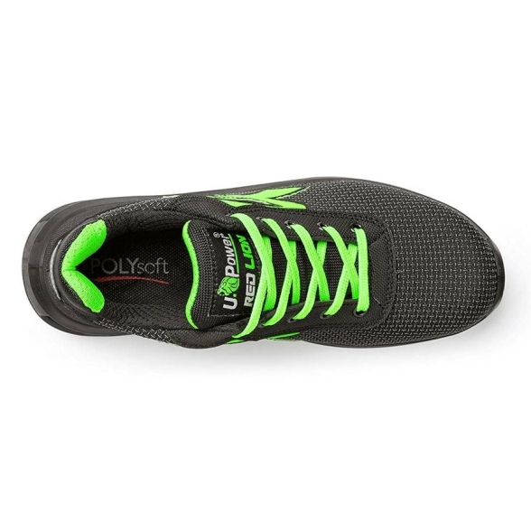 Scarpe antinfortunistiche U Power STRONG S3 CI SRC ESD nero/verde