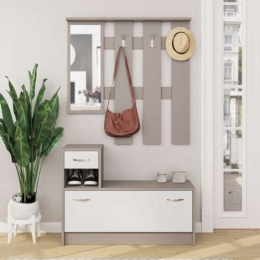 Mobile Ingresso 100 Cm Con Specchio Rudolf Tortora