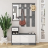 Mobile Ingresso 100 Cm Con Specchio Rudolf Grigio