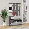 Mobile Ingresso 100 Cm Con Specchio Rudolf Grigio