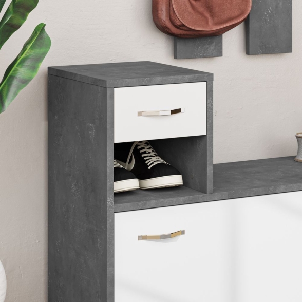 Mobile Ingresso 100 Cm Con Specchio Rudolf Grigio