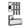 Mobile Ingresso 100 Cm Con Specchio Rudolf Grigio