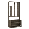 Mobile Ingresso Con Appendiabiti E Vani 90x36x180 Chester Noce