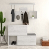Mobile Ingresso 120 Con Scarpiera E Appendiabiti Holdon Bianco Vintage