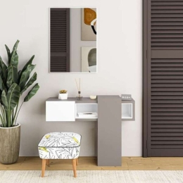 Composizione Ingresso Efes mocha bianco con specchio