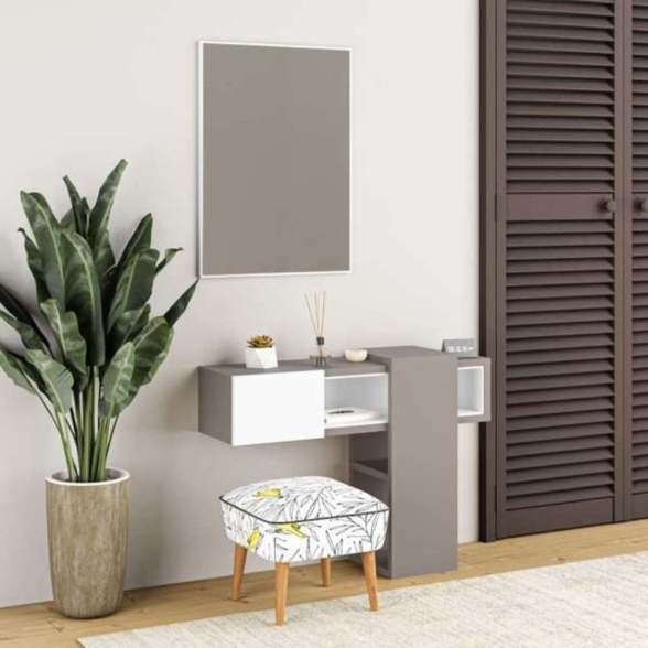 Composizione Ingresso Efes mocha bianco con specchio